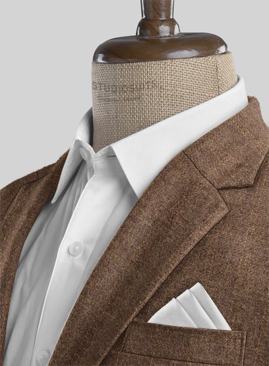 Highlander Dark Beige Windowpane Tweed Suit - Image 5