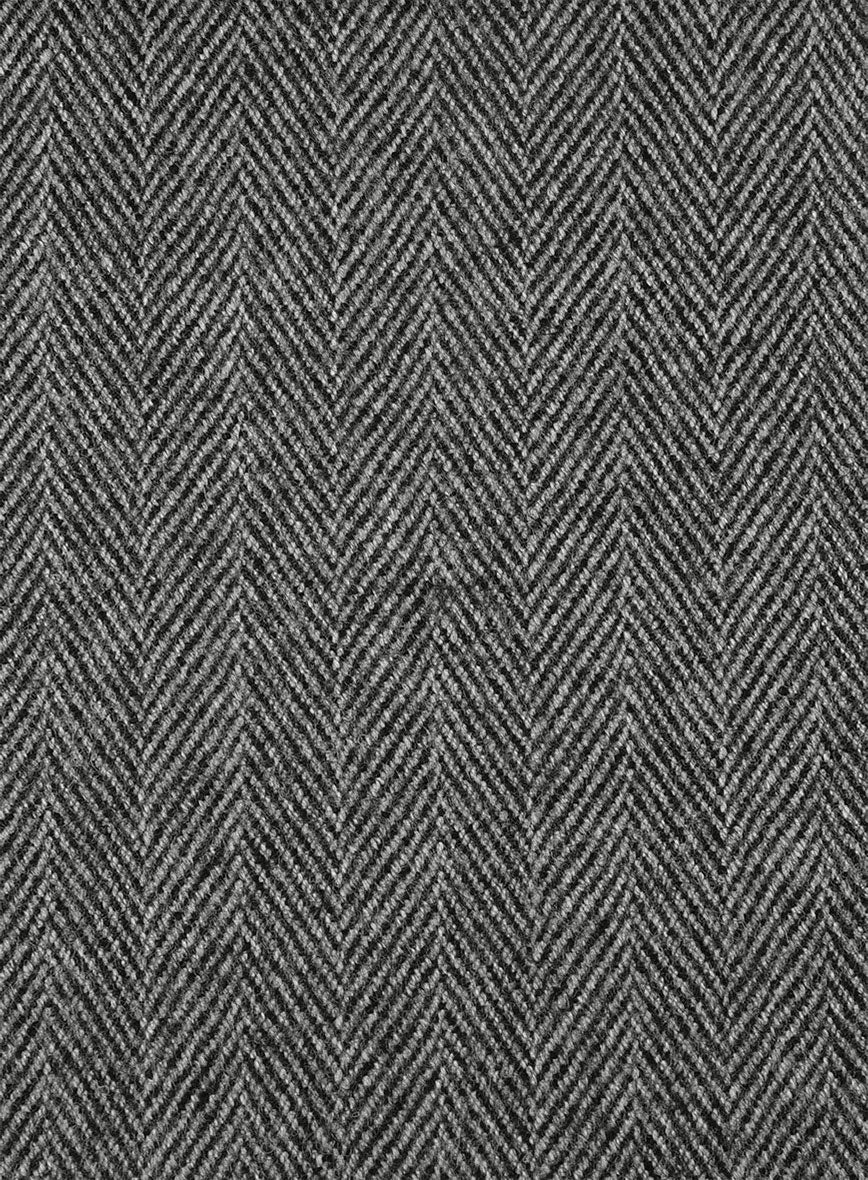 Highlander Gray Herringbone Tweed Suit - Image 8