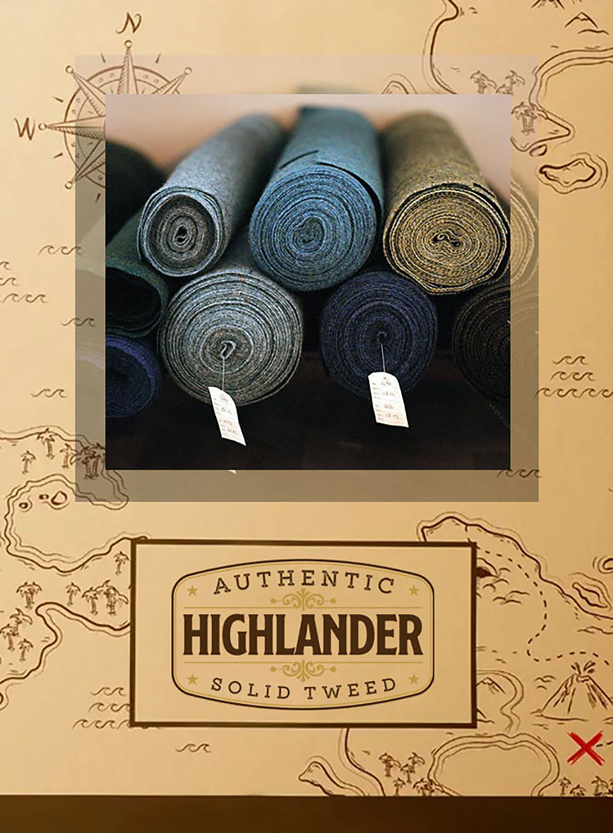 Highlander Gray Tweed Suit - Image 10