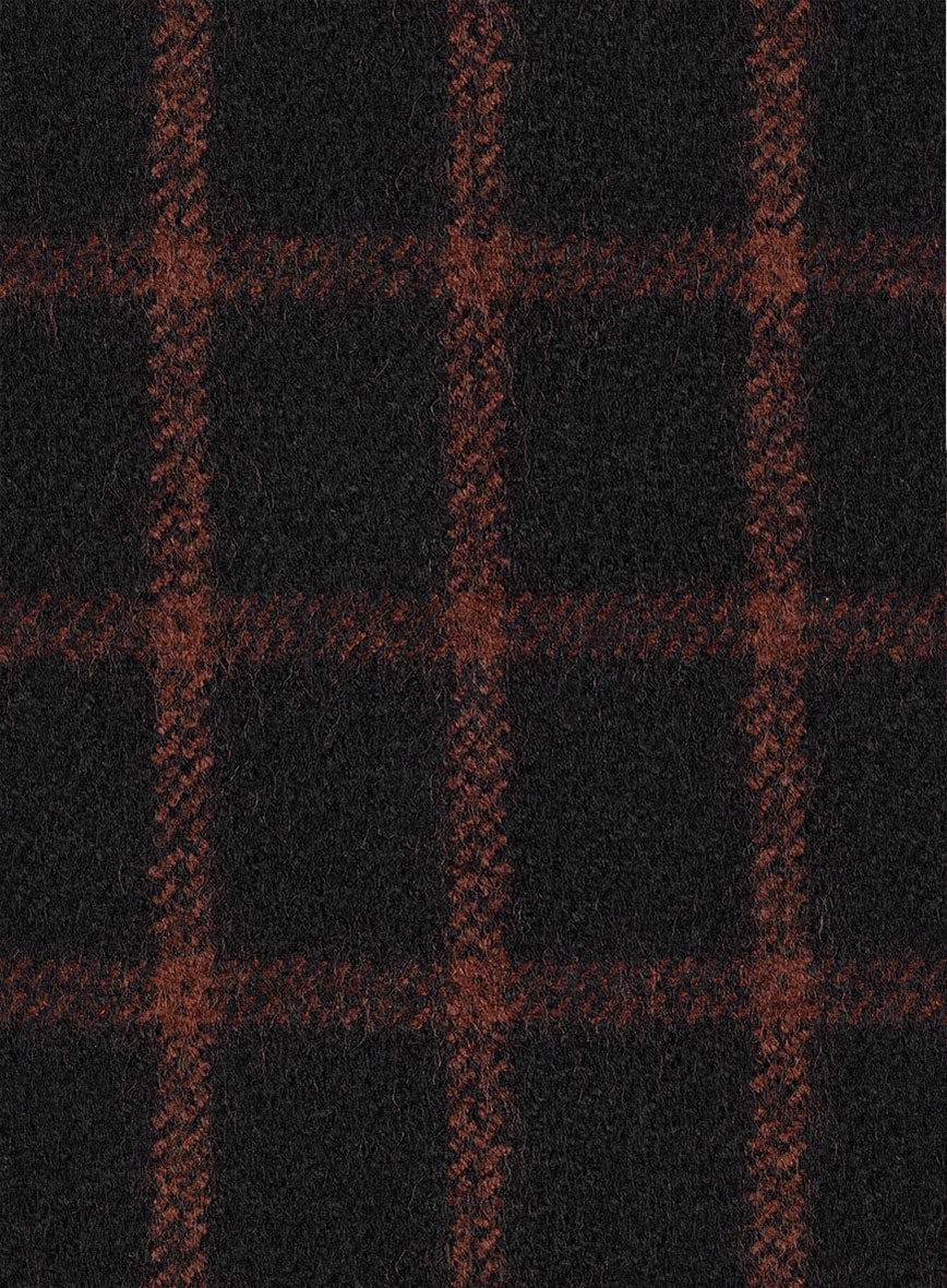 Highlander Heavy Black Checks Tweed GQ Overcoat - Image 3