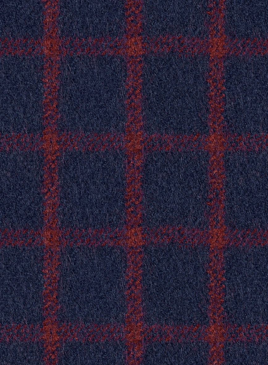 Highlander Heavy Blue Check Tweed Double Breasted Suit - Image 4