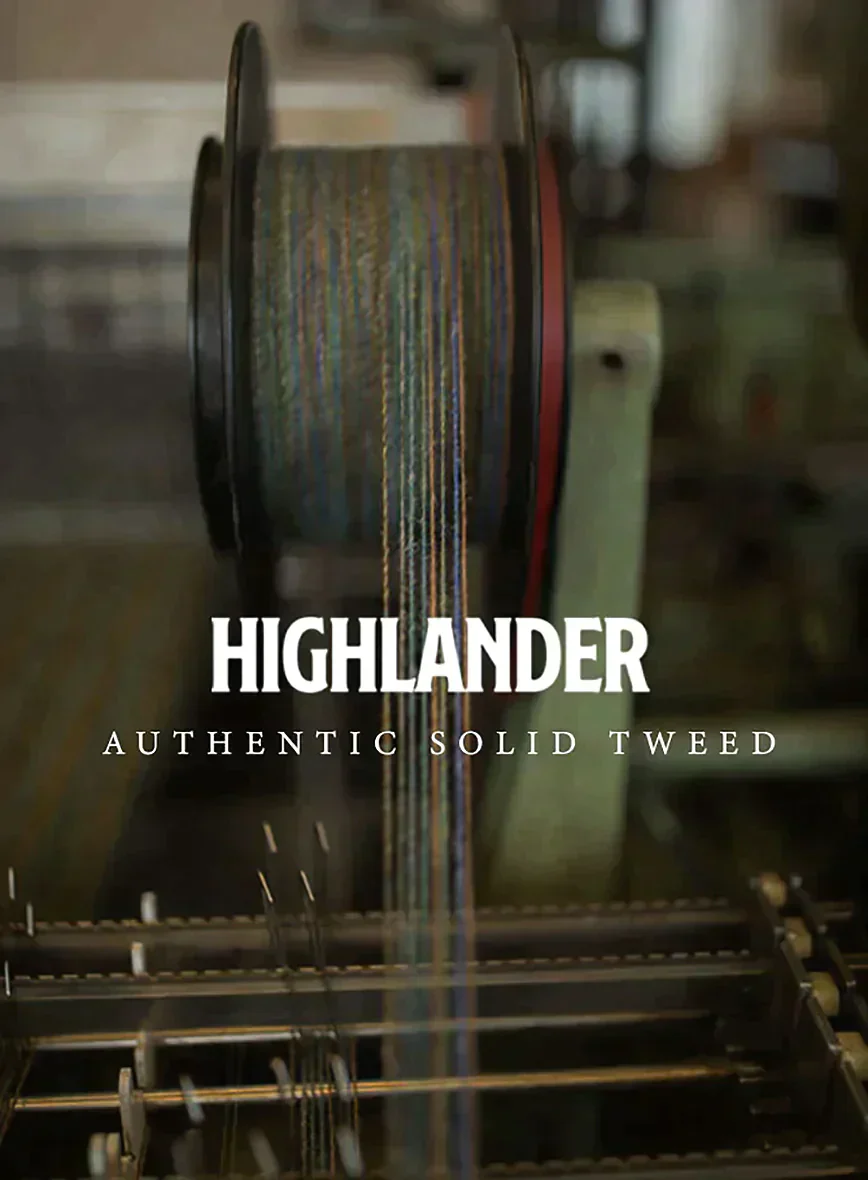 Highlander Heavy Charcoal Bedford Tweed GQ Overcoat - Image 4