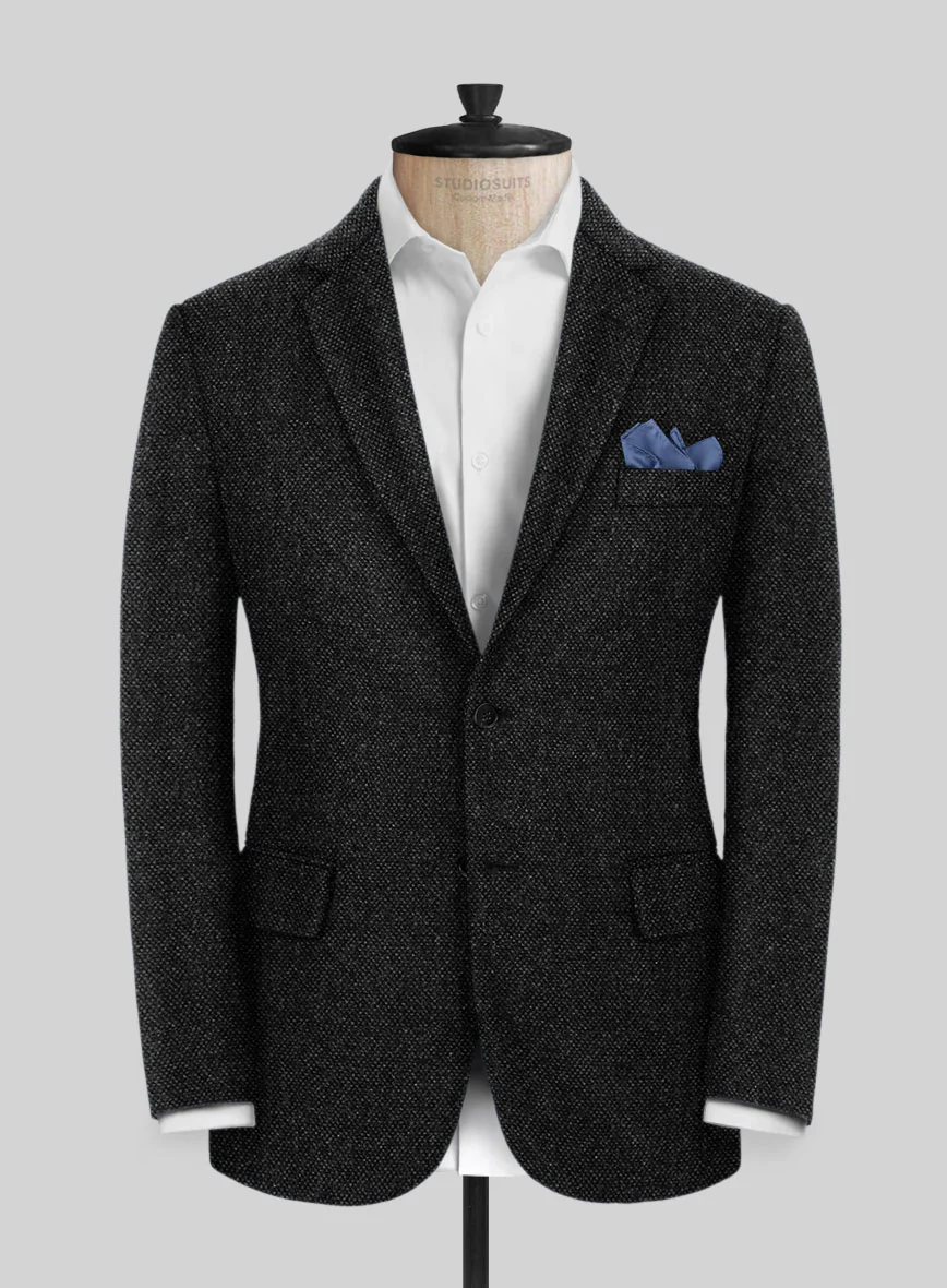 Highlander Heavy Charcoal Bedford Tweed Suit - Image 3