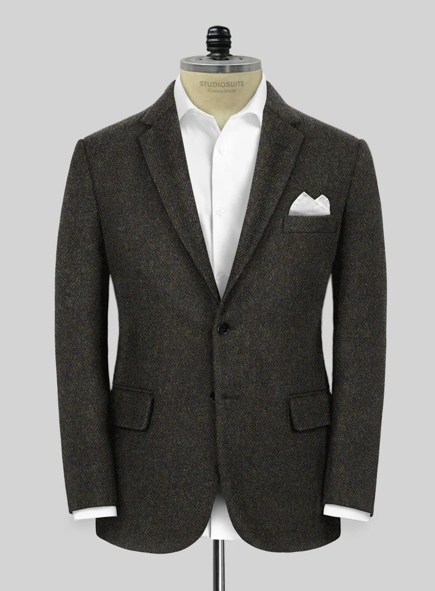 Highlander Heavy Heritage Green Tweed Jacket