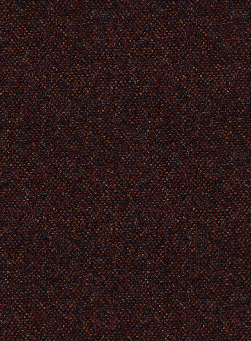 Highlander Heavy Wine Bedford Tweed Double Breasted Suit - Image 4