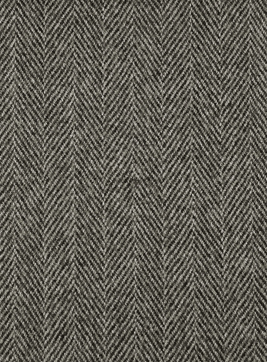 Highlander Stone Beige Herringbone Tweed Pants - Image 3
