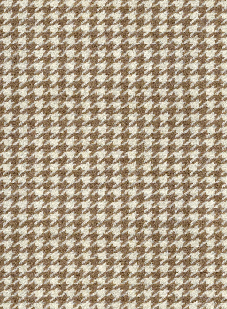 Houndstooth Beige Tweed Jacket - Image 2