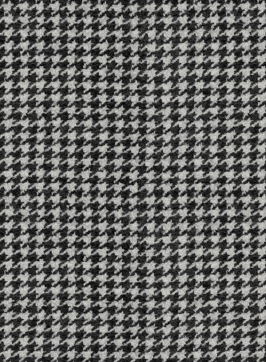 Houndstooth Black Tweed Pants - Image 3