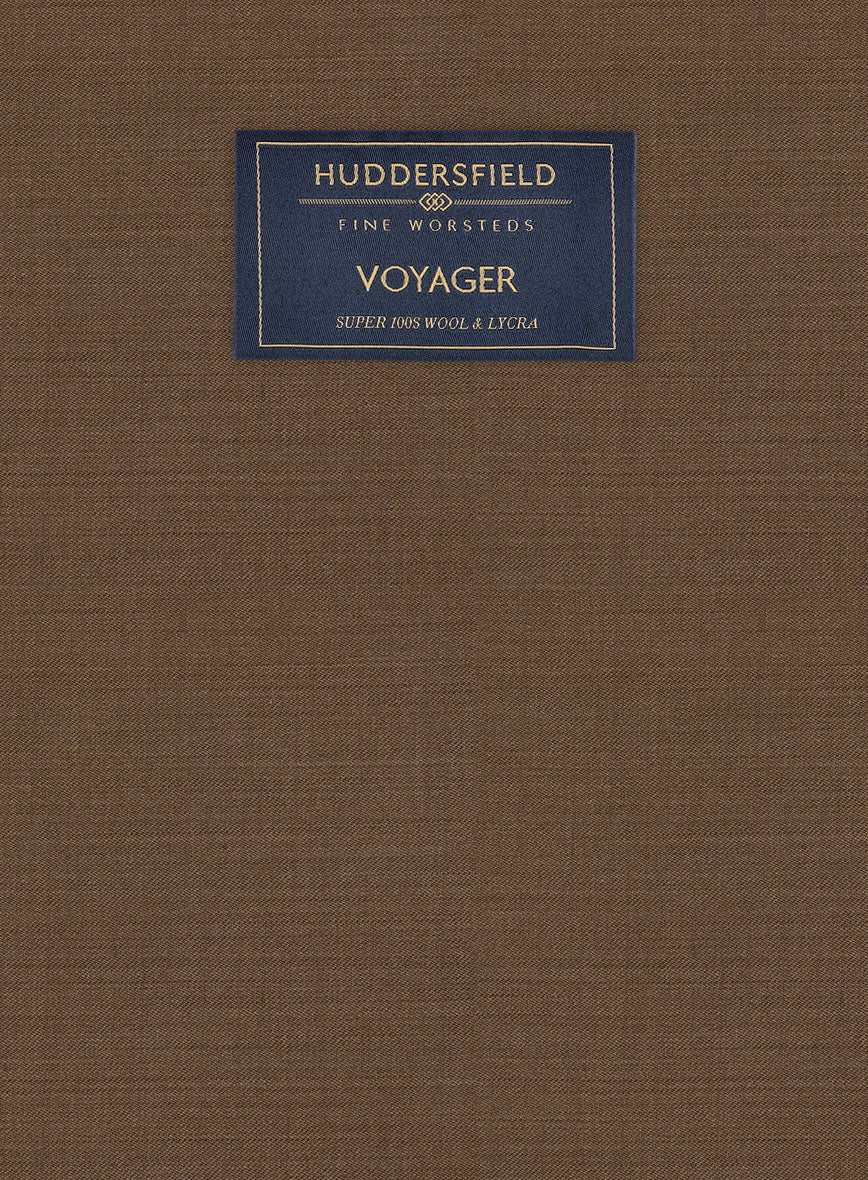 Huddersfield Stretch Brown Wool Jacket - Image 3