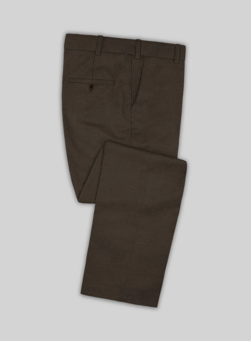Huddersfield Stretch Coffee Brown Wool Suit - Image 6