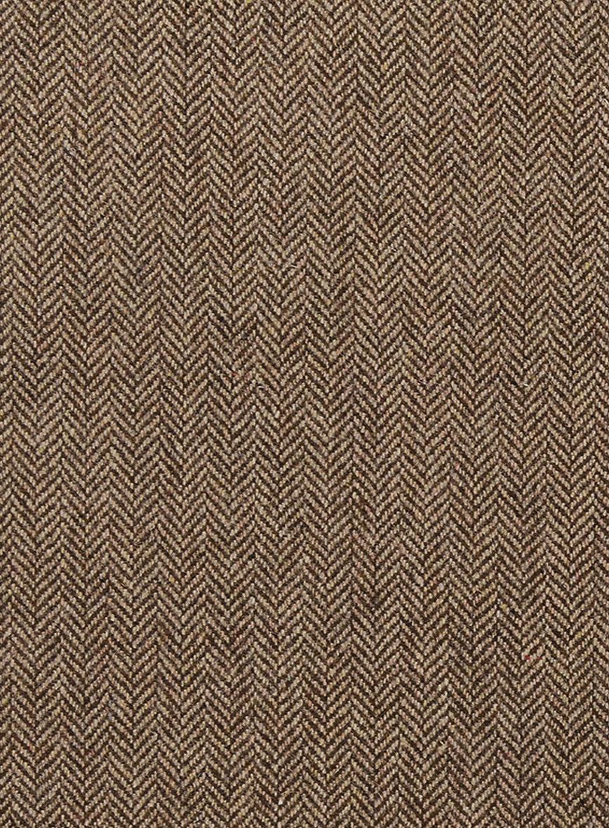Irish Brown Herringbone Tweed Highland Trousers - Image 5