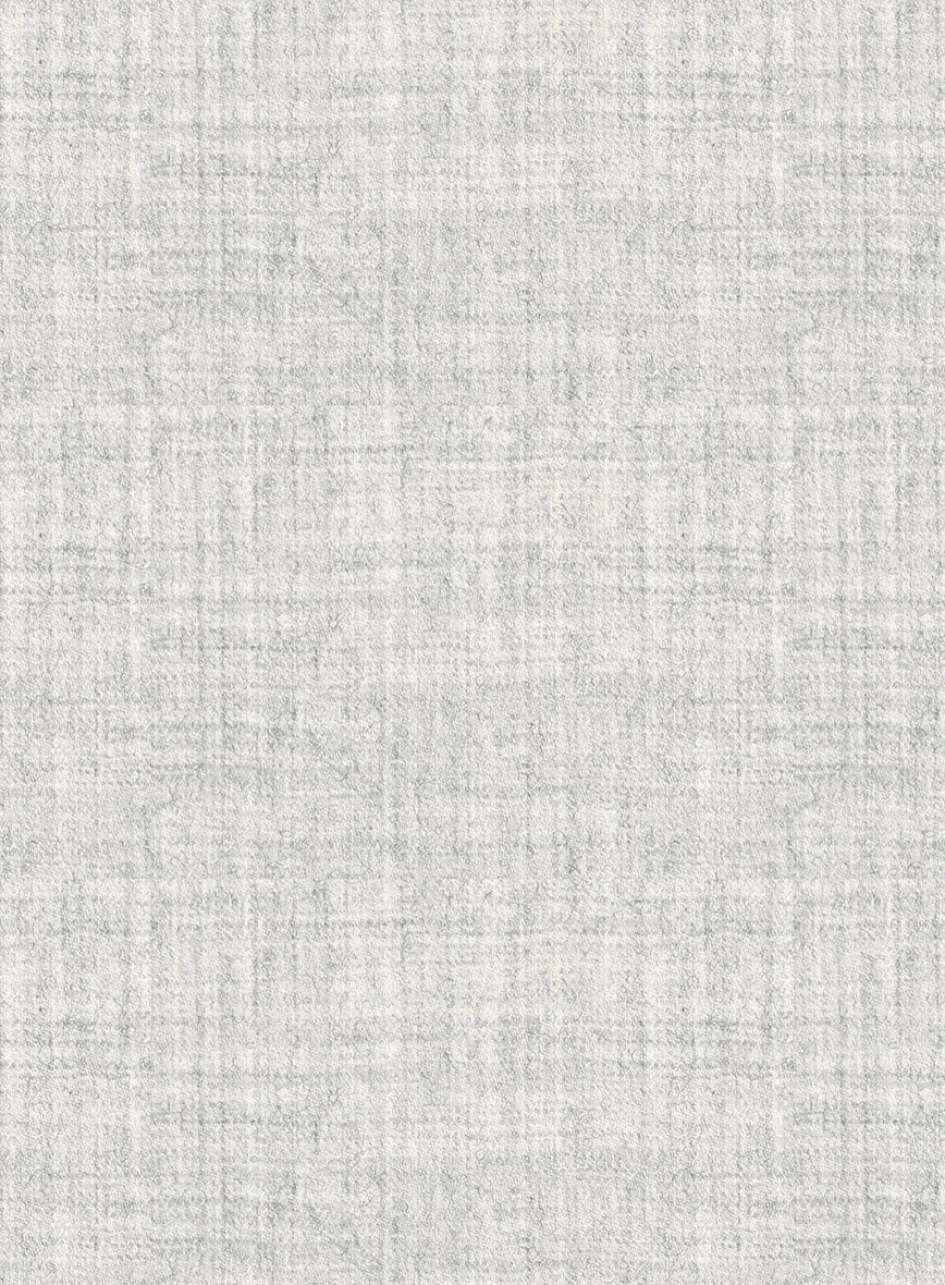 Italian Aime Ivory Gray Wool Pants - Image 2