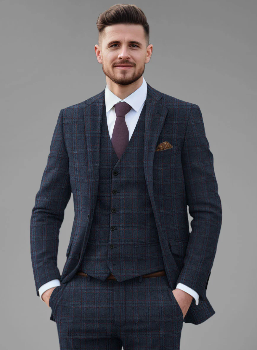 Italian Atessia Check Tweed Suit - Image 5