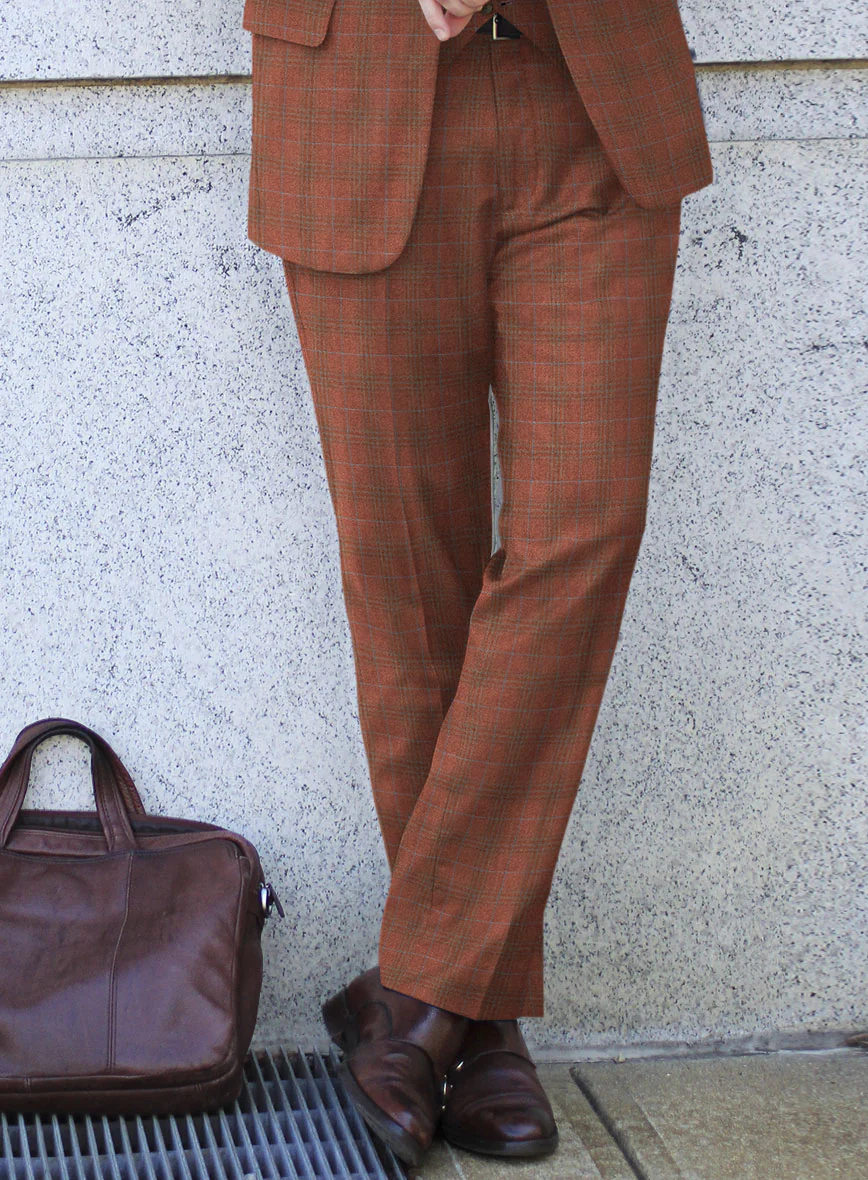Italian Bapa Checks Tweed Pants - Image 2