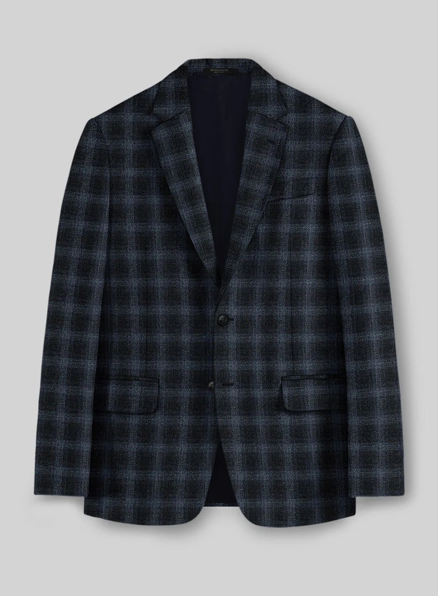 Italian Bluewood Check Tweed Jacket