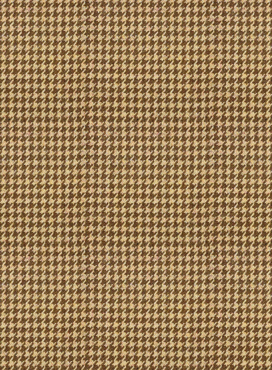 Italian Brown Houndstooth Tweed Suit - Image 8