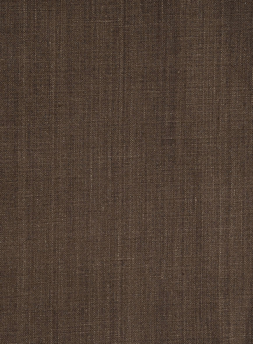 Italian Brown Linen Pants - Image 3