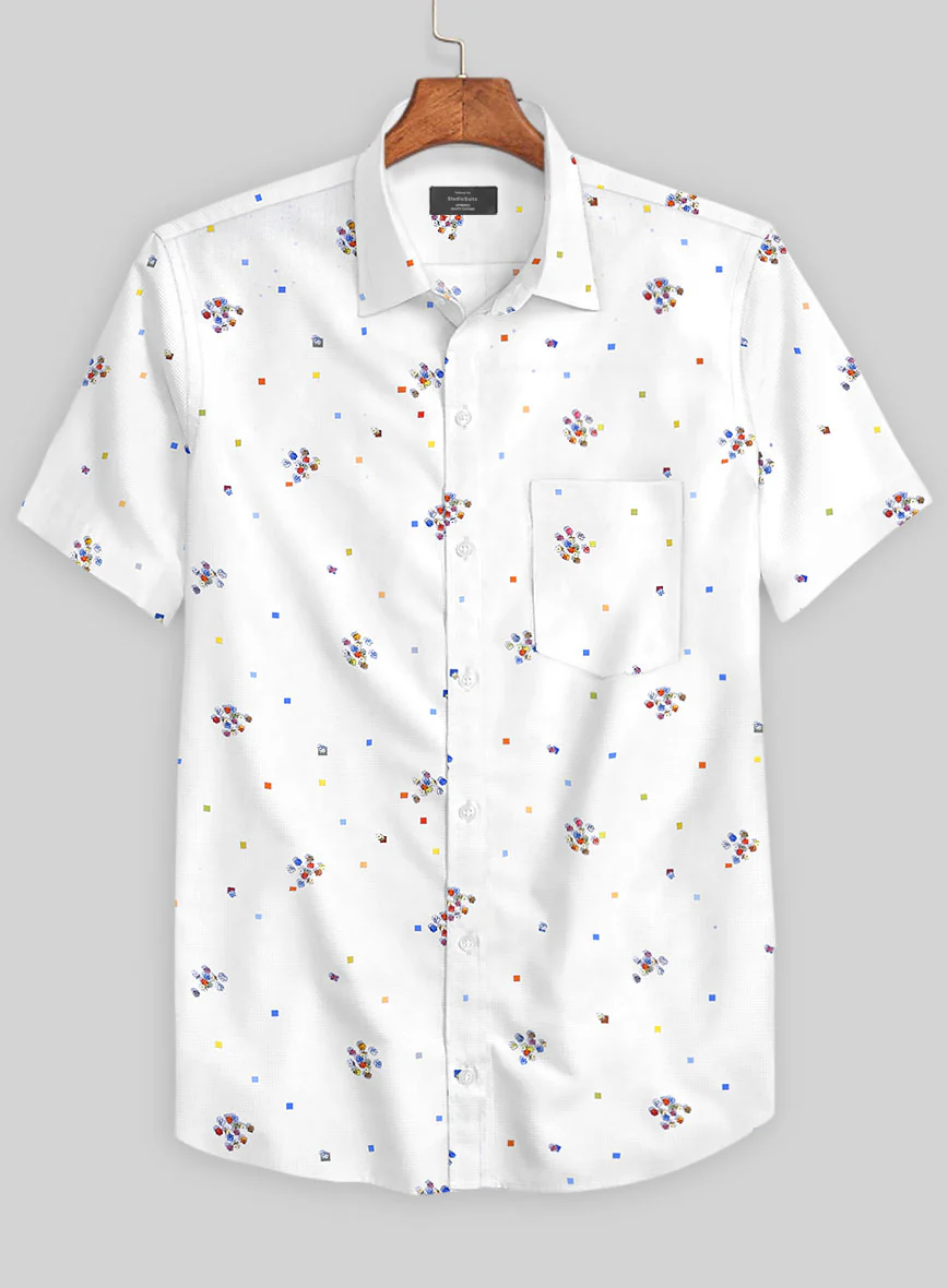 Italian Cotton Dice Galloping Shirt