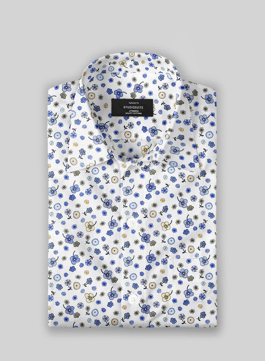 Italian Cotton Ditsy Shirt