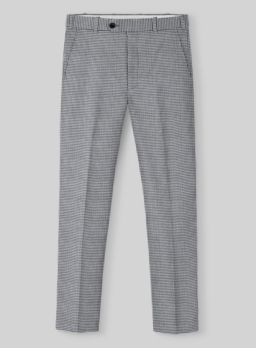 Italian Cotton Houndstooth Isla Pants