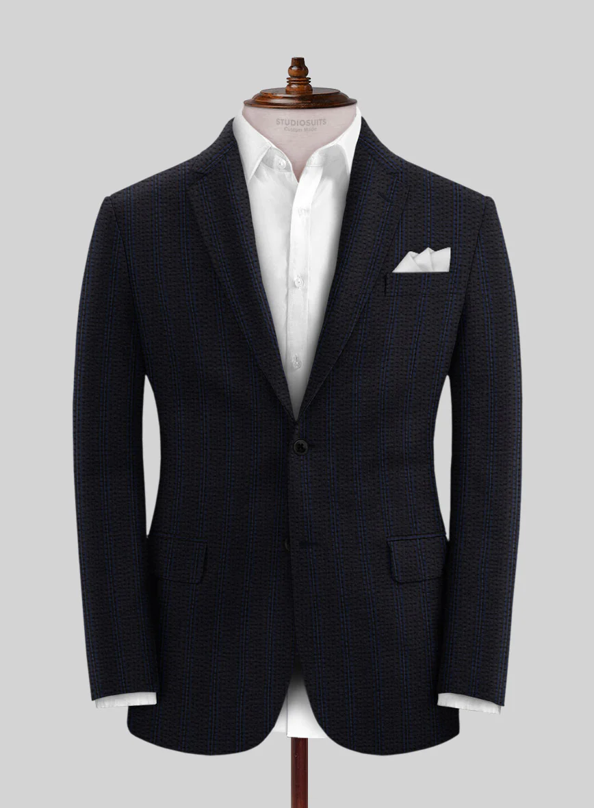 Italian Cotton Seersucker Corrado Jacket - Image 3