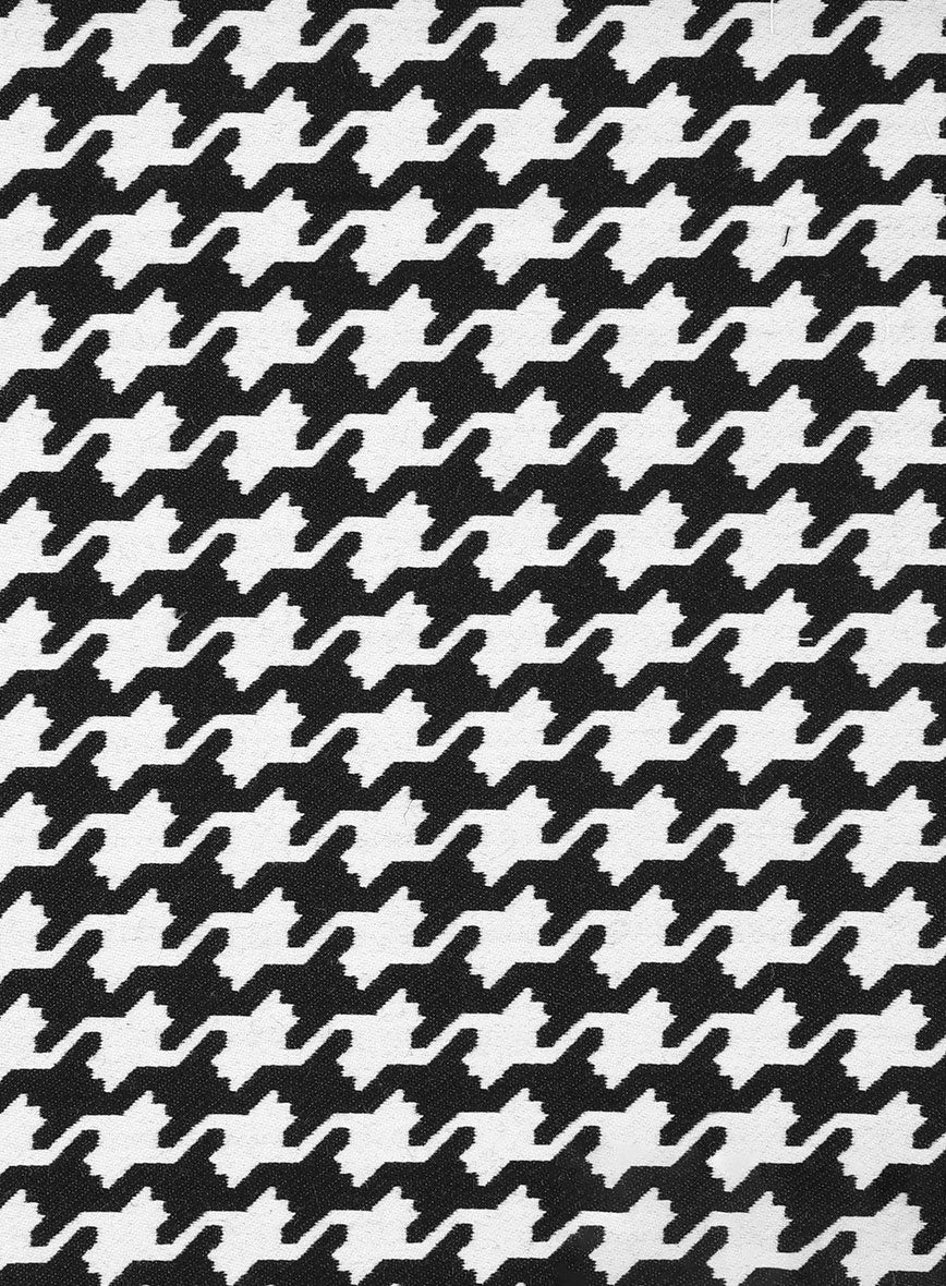 Italian Cotton Silk Bold Houndstooth Suit - Image 7