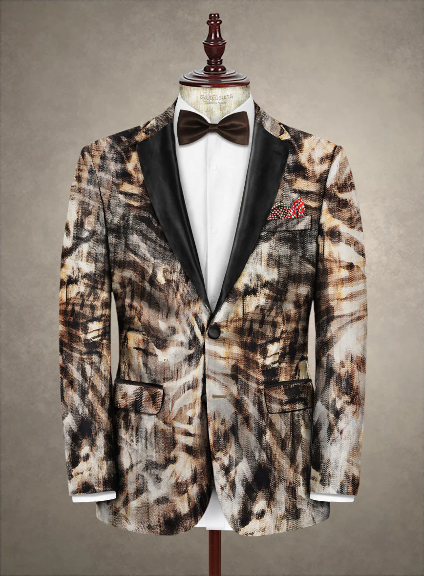 Italian Cotton Stretch Elisa Tuxedo Suit - Image 2