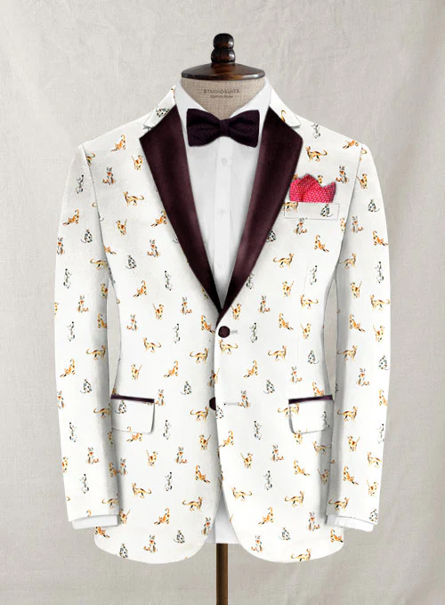 Italian Cotton Stretch Lomar Tuxedo Jacket