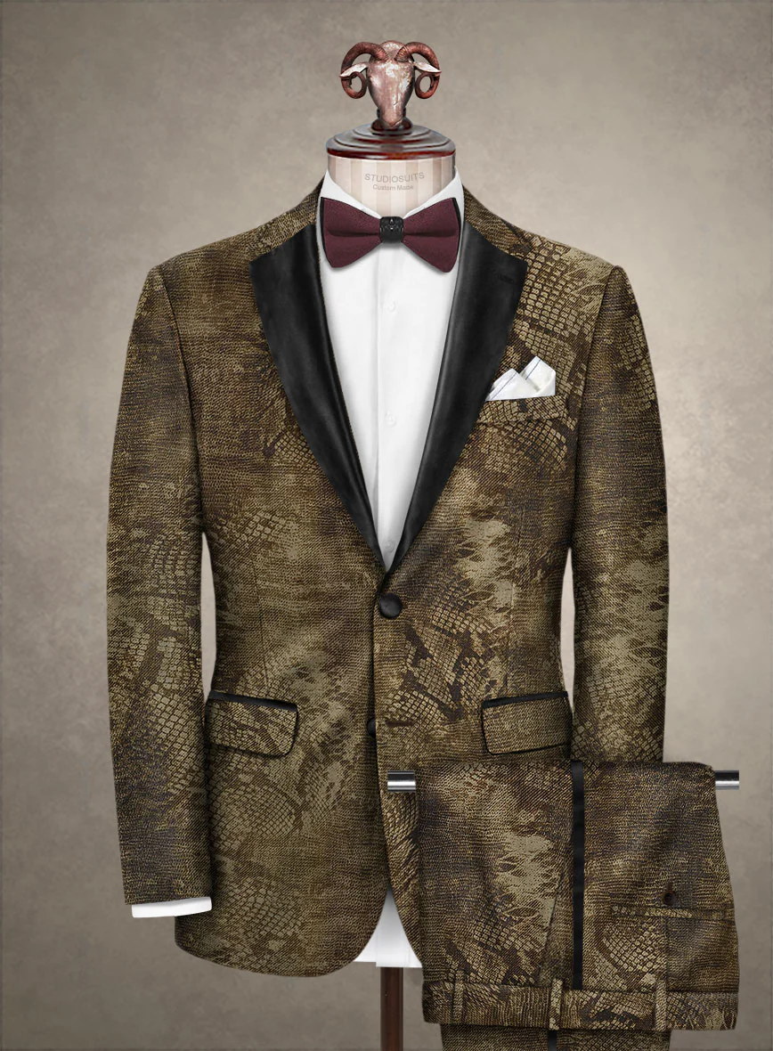 Italian Cotton Stretch Viola Tuxedo Suit