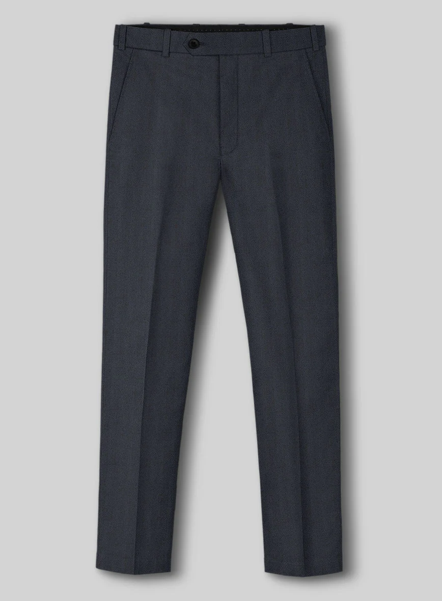 Italian Cotton Wool Herringbone Piati Pants