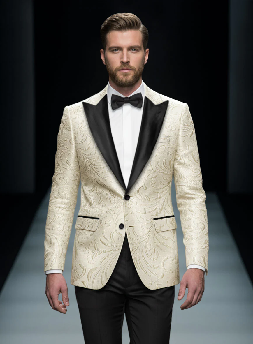 Italian Cream Cadenza Tuxedo Suit - Image 3