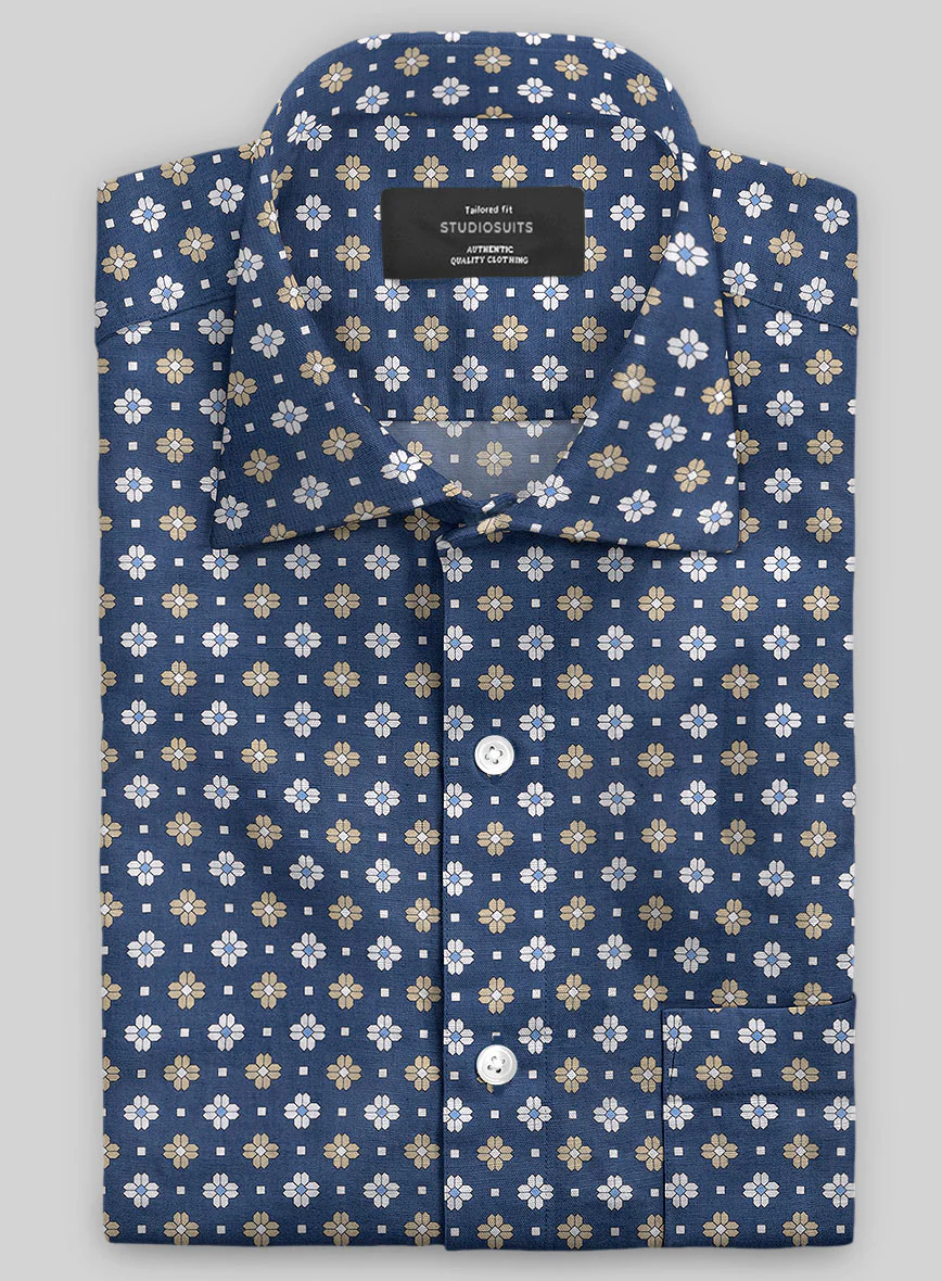 Italian Cristoforo Summer Linen Shirt