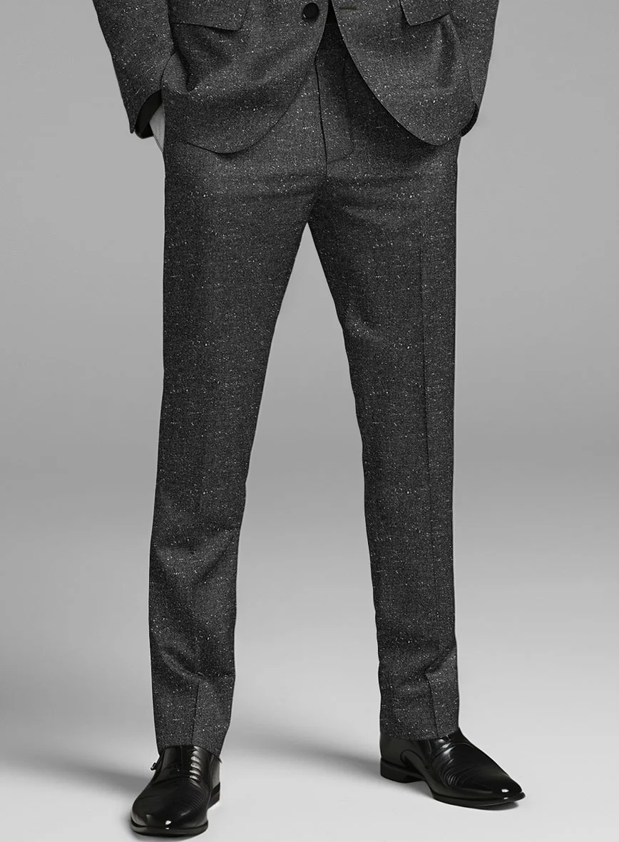 Italian Donegal Gray Wool Pants - Image 2