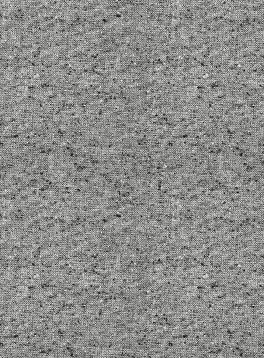 Italian Donegal Light Gray Wool Pants - Image 3