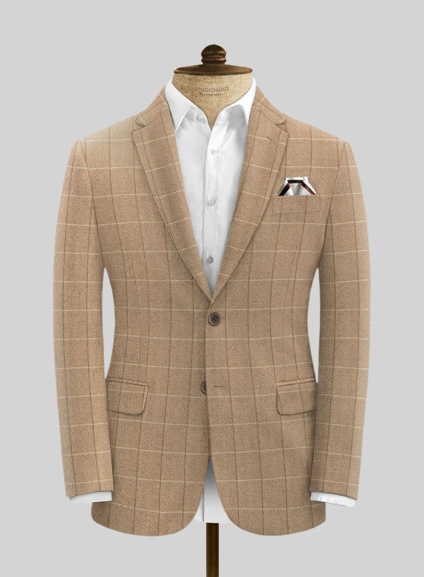 Italian Duami Checks Tweed Suit - Image 3