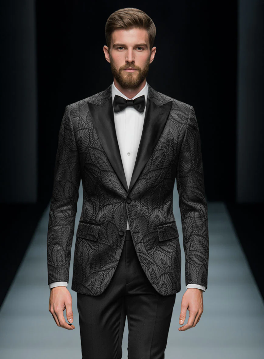 Italian Ebony Regale Tuxedo Jacket - Image 2