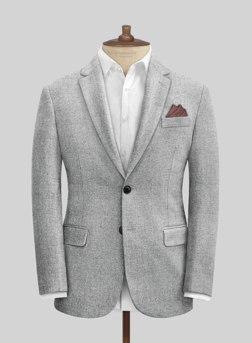 Italian Empire Gray Tweed Suit - Image 4