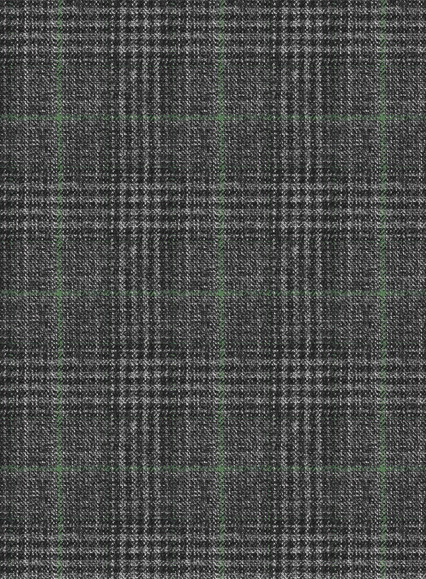 Italian Flick Gray Checks Flannel Suit - Image 6
