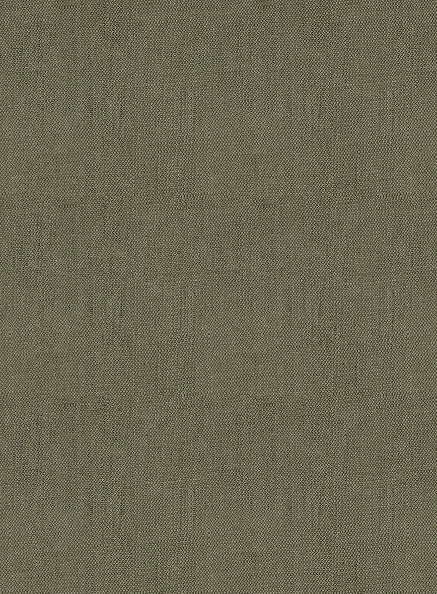Italian French Green Linen Pants - Image 3
