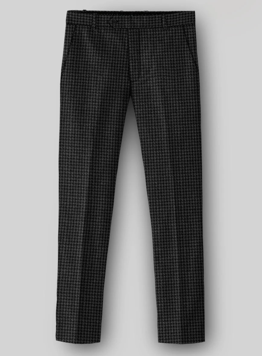 Italian Gray Houndstooth Tweed Suit - Image 6