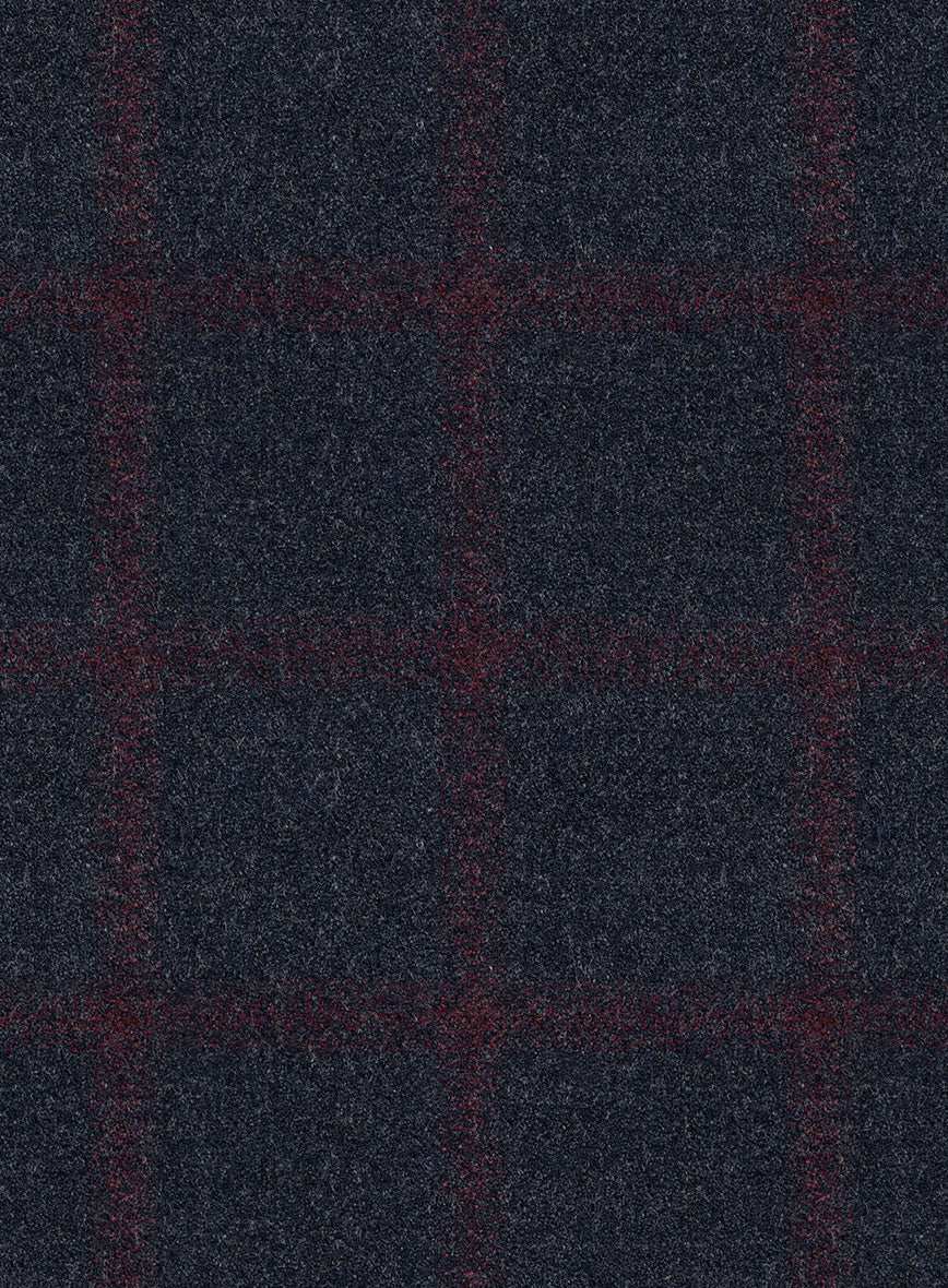 Italian Jamen Blue Checks Flannel Jacket - Image 2