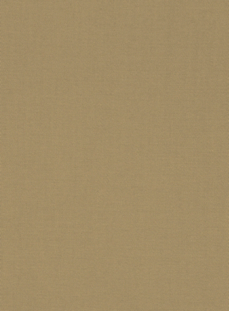 Italian Khaki Cotton Stretch Shorts - Image 6