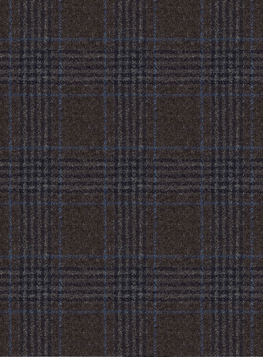 Italian Lark Brown Checks Flannel Pants - Image 3