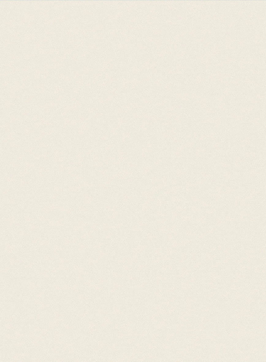 Italian Light Beige Cotton Stretch Pants - Image 2