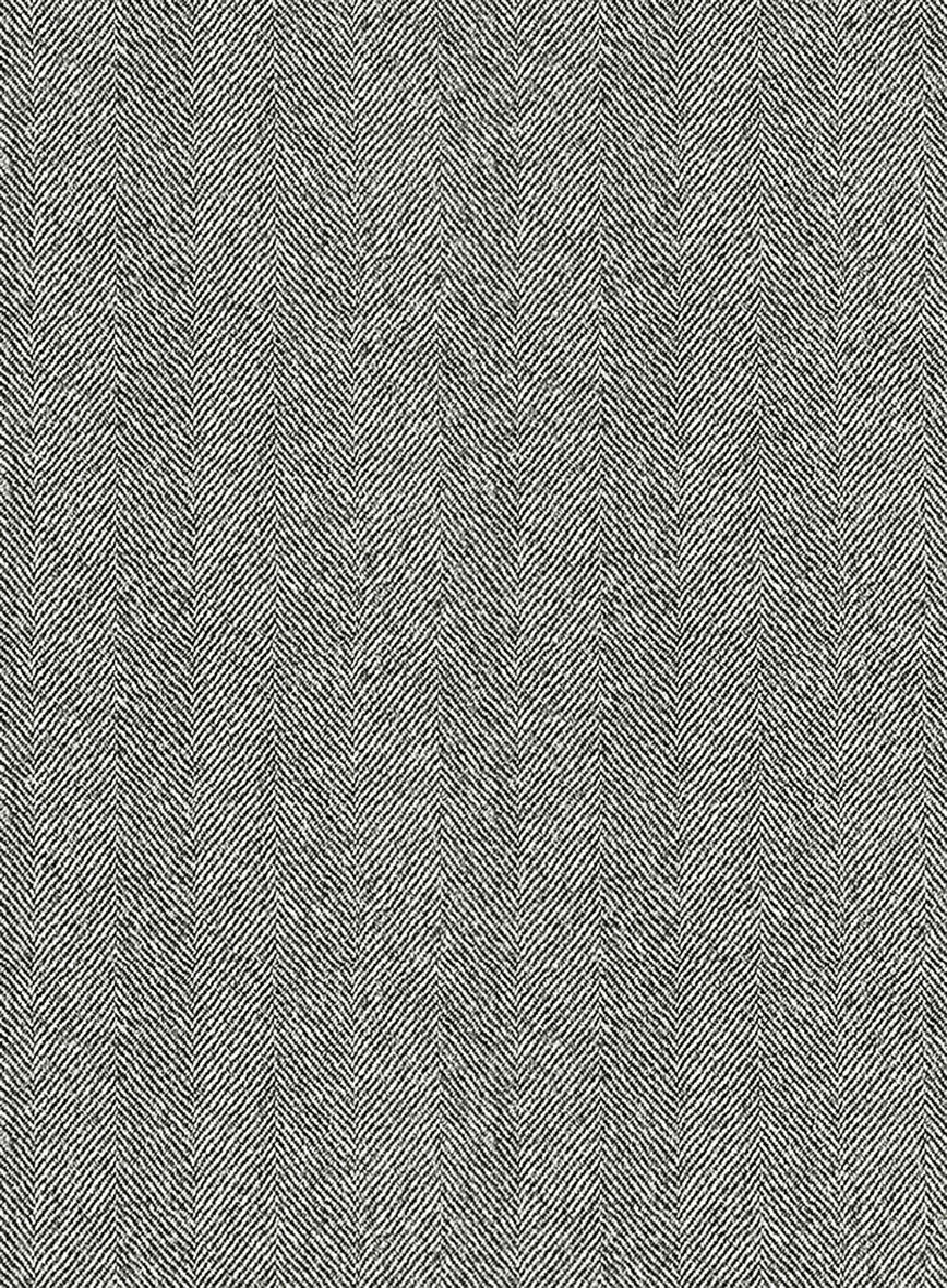 Italian Light Gray Herringbone Flannel Suit - Image 7