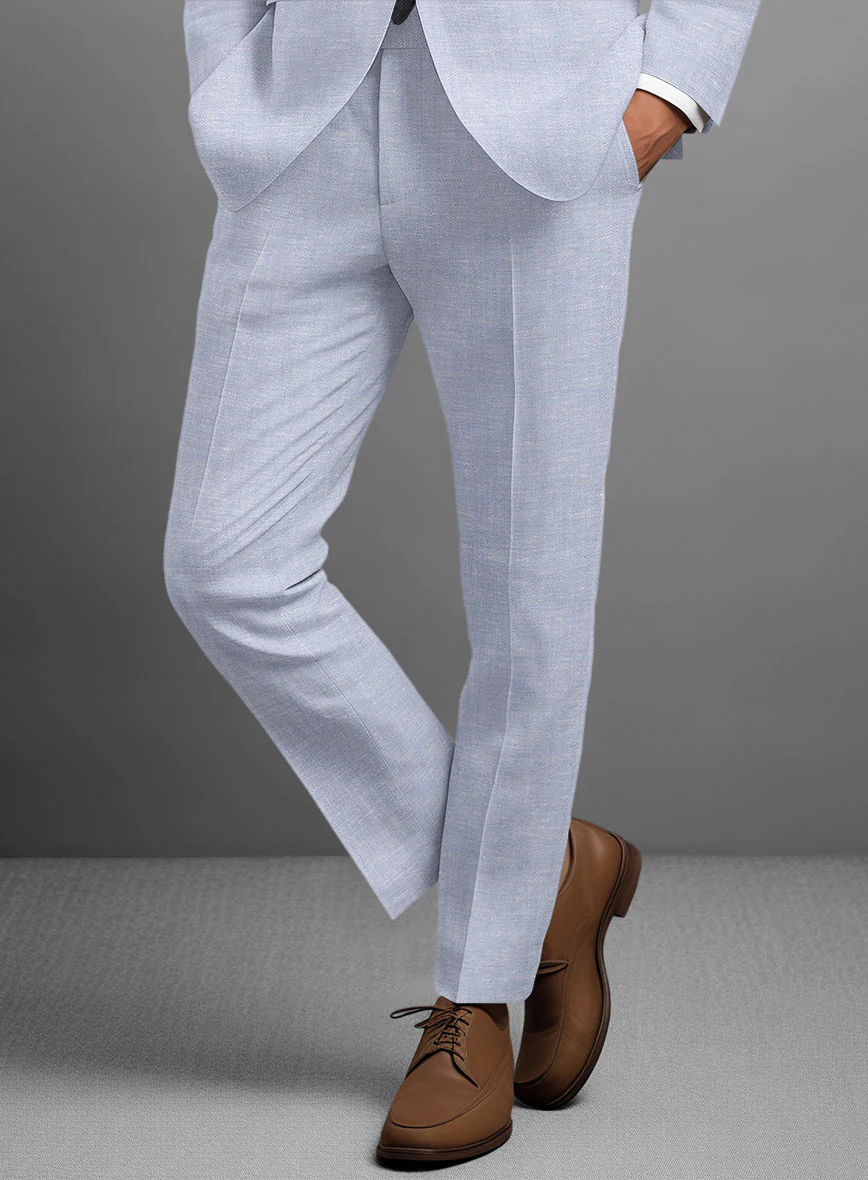 Italian Linen Lavender Mist Suit - Image 6