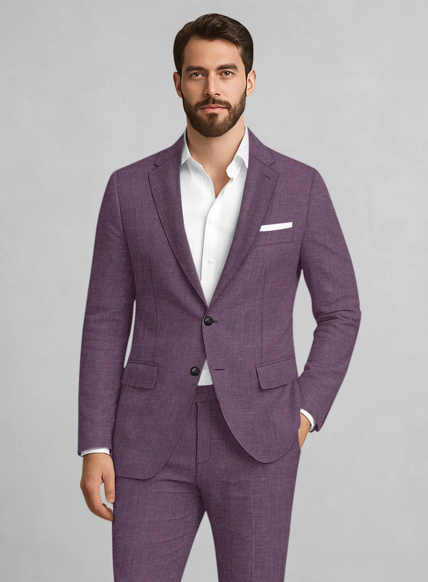Italian Linen Lilac Mist Jacket - Image 2