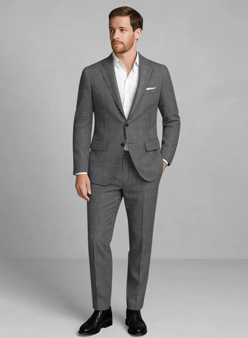 Italian Linen Lupesco Houndstooth Suit