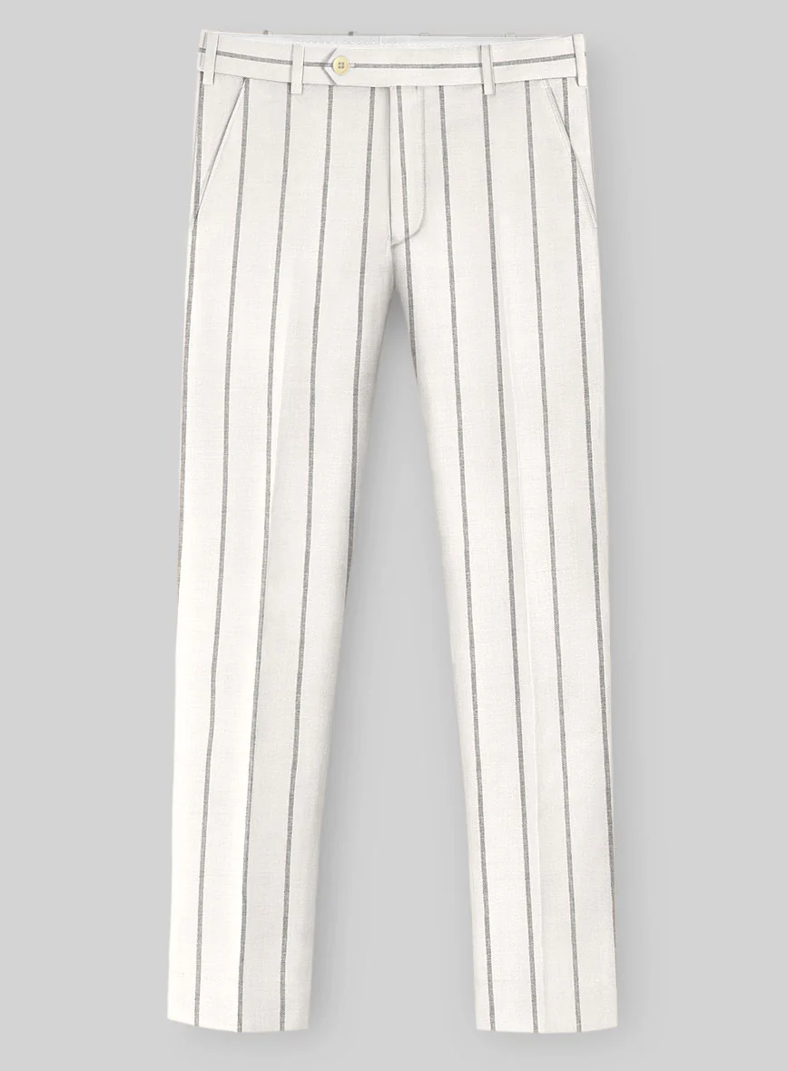 Italian Linen Pinetto Stripe Suit - Image 4