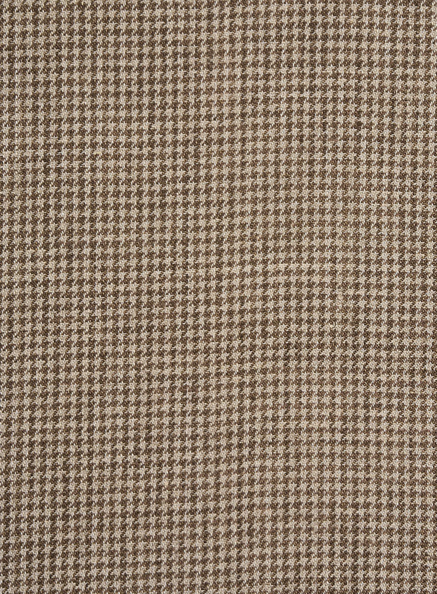 Italian Linen Ruggino Houndstooth Suit - Image 6